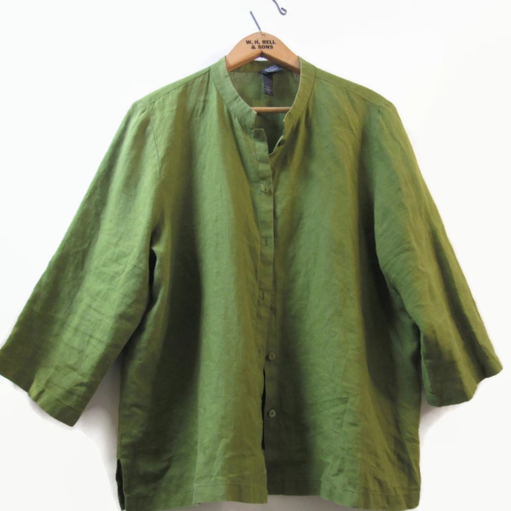 Eileen Fisher Green Women's Top